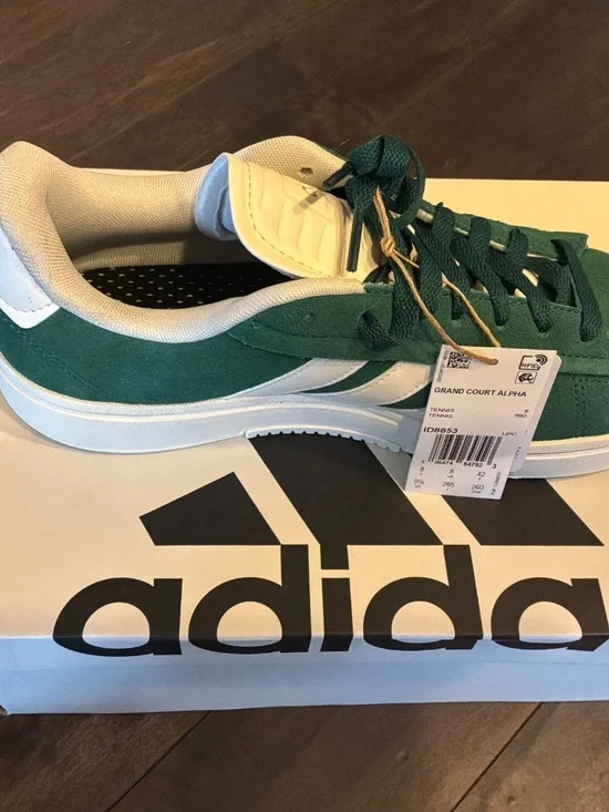 Adidas Grand Court Alpha Green and White - Picture 2 of 4